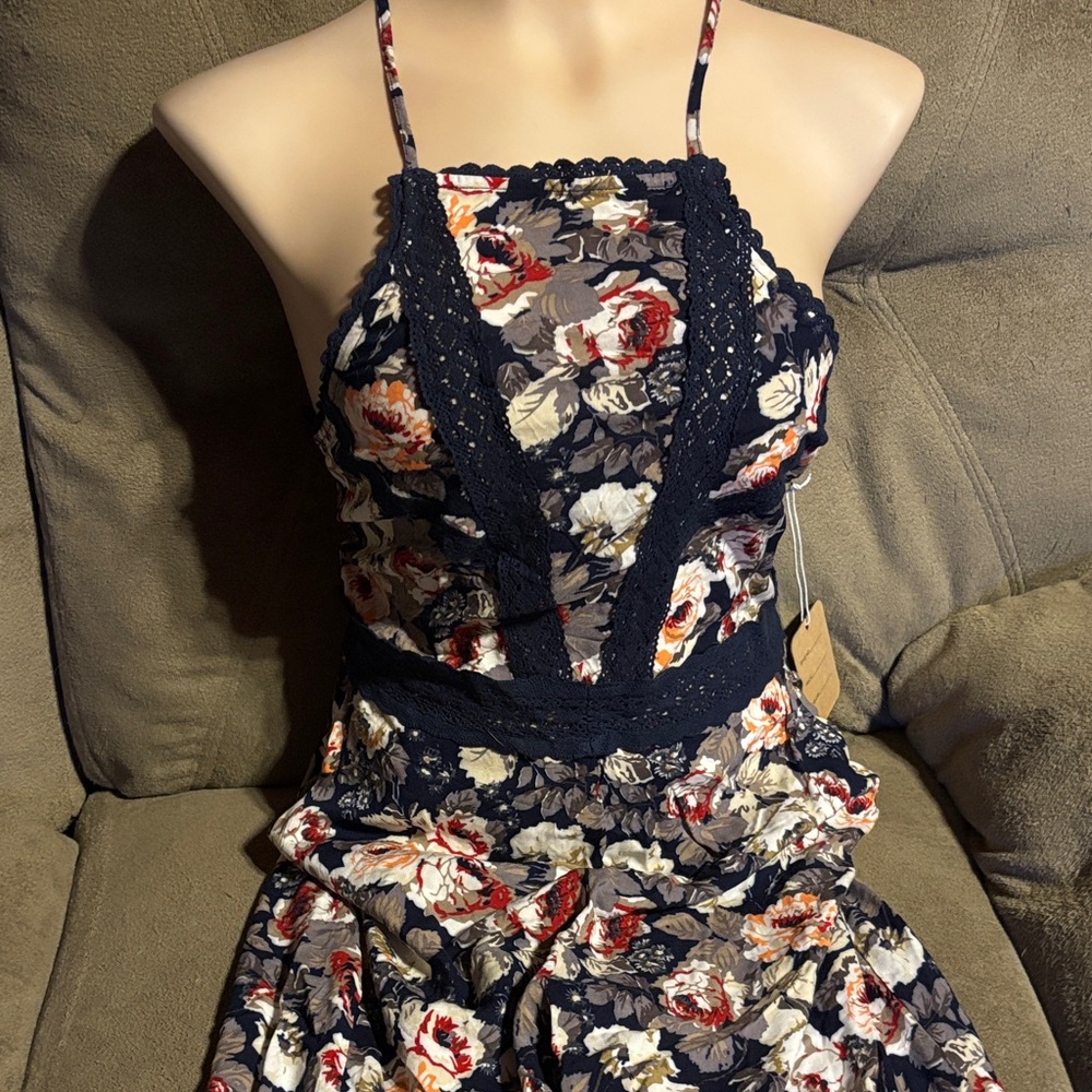 Cotton Candy Floral Lace Jumpsuit